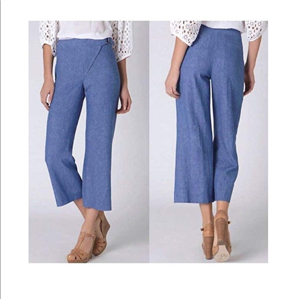 Elevenses  linen mix chambray culottes size 6